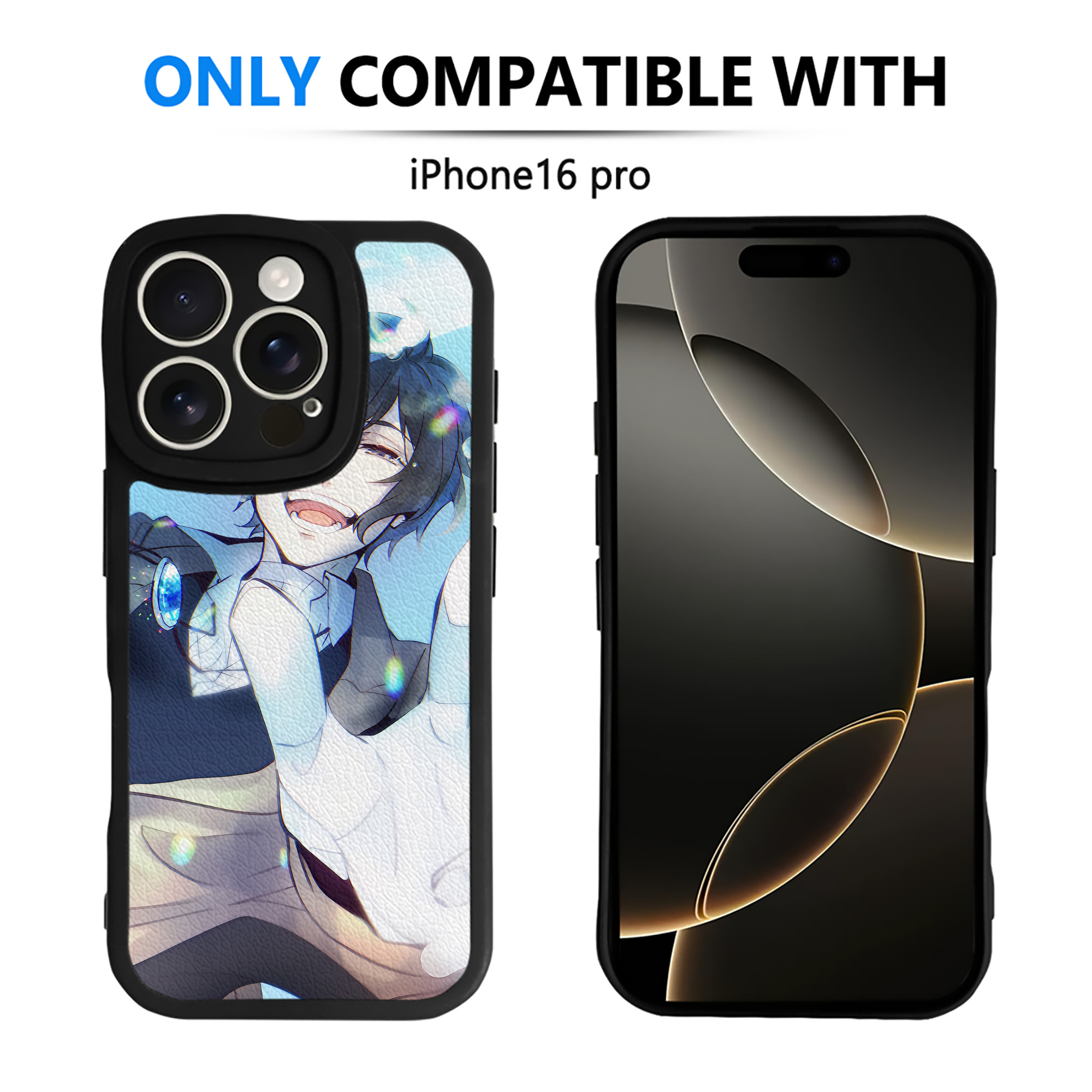 （画像用） 文豪ストレイドッグス Bungo Stray Dogs 【iPhone 16シリーズ対応】シリコンスマホケース（レザー調） 材質：シリコン